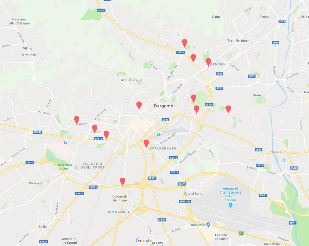 Bergamo - Maps Parcheggi